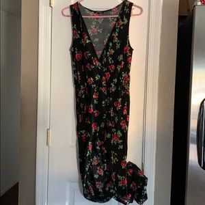 Floral Rompers with long skirt